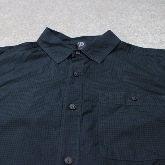 Mountain Hardwear Conness Lakes Shirt Mens XL Black 100% Cotton Short Sleeve - Picture 4 of 14
